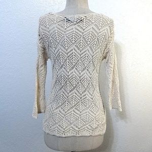 JEANNE PIERRE Tops - 3 FOR $20 * Jeanne Pierre off white crochet top JEANNE PIERRE Tops - 3 FOR $20 * Jeanne Pierre off white crochet top